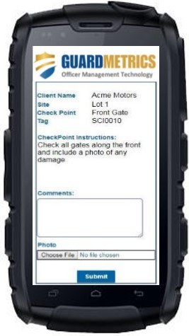 Mobile Guard Patrol App Including GPS Tracking & Mobile Reporting