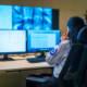 Security Patrol Software being used by a security guard