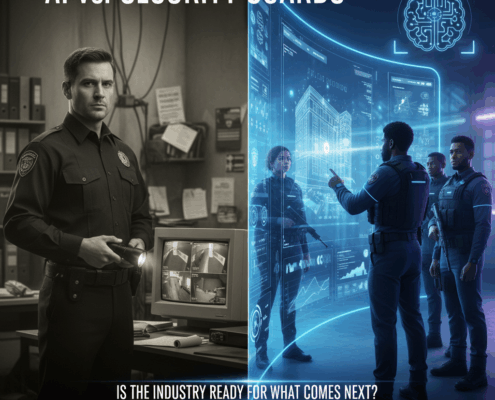 Security guards using AI to help them do their job.