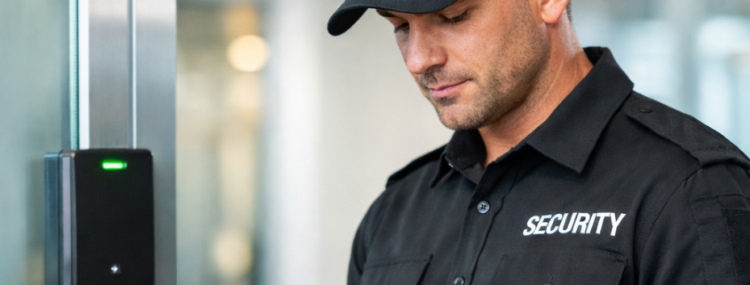 Security guard using mobile device for real-time patrol verification in a smart building