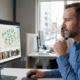 Security operations supervisor reviewing GPS-verified patrol routes, timestamps, and checkpoint confirmations in a guard tour system dashboard.